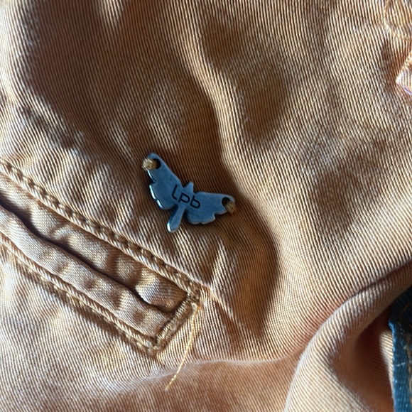 LPB Woman Made in Paris Chino pants - Side braid embroidery - Orange - Picture 7 of 8